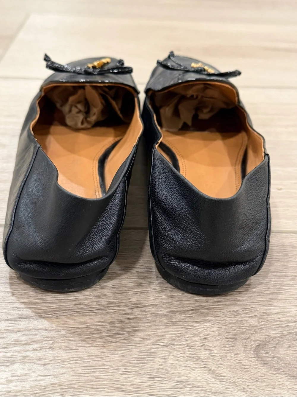 Tory Burch Women's Black Charm-detailed Loafers Size 8.5